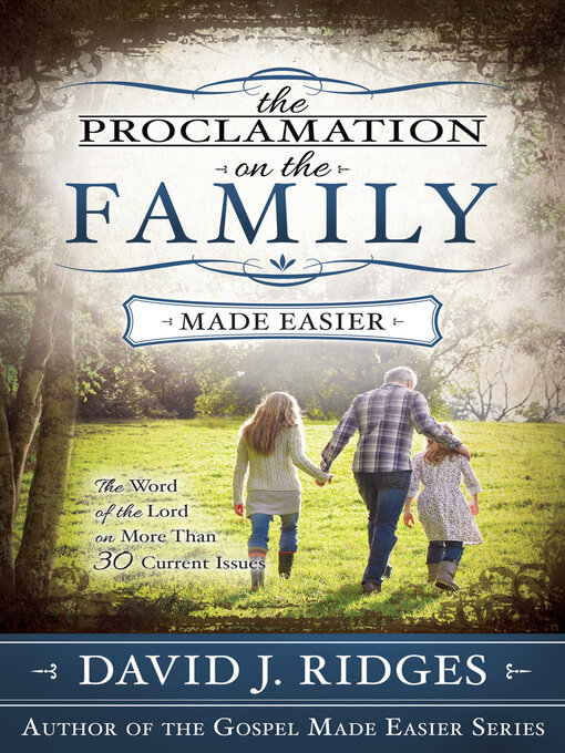 Title details for Proclamation on the Family by David J. Ridges - Available